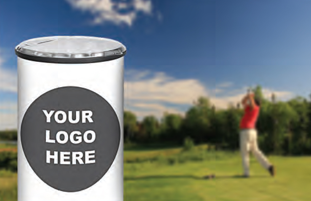 Have your logo featured on the beverage coolers at each tee box!
